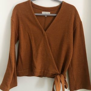 Mustard Tie Top from Madewell (S)